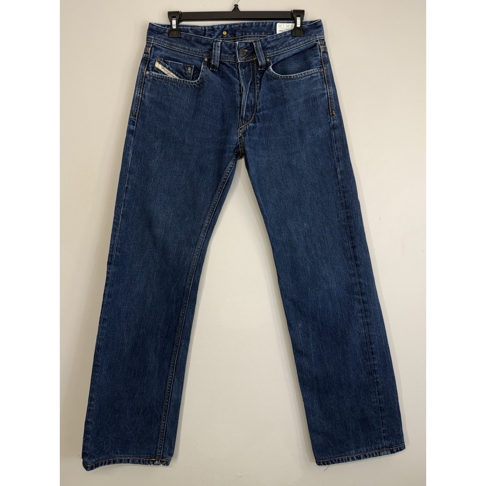 Diesel Industry Larkee Jeans Men's 29x28 Button Fly Straight Leg Italy (hemmed)